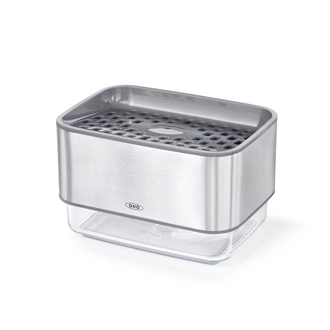 【新品】OXO 按压式海绵给皂机 - 厨房用具 - 不锈钢 灰色