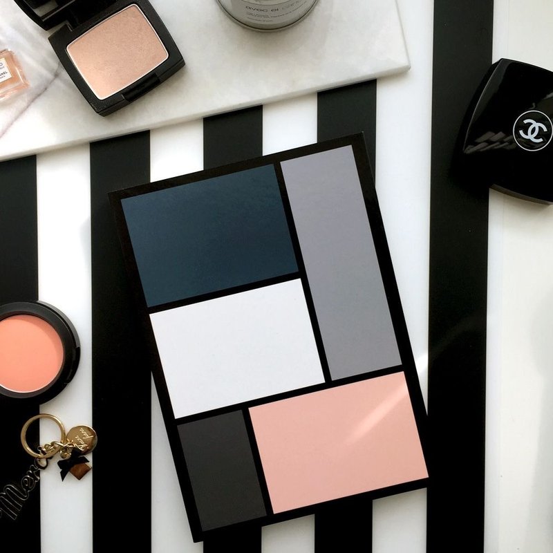 Seeso-年历手帐-粉饼调色板日记本-海军蓝,SSO33408 - 笔记本/手帐 - 棉．麻 蓝色