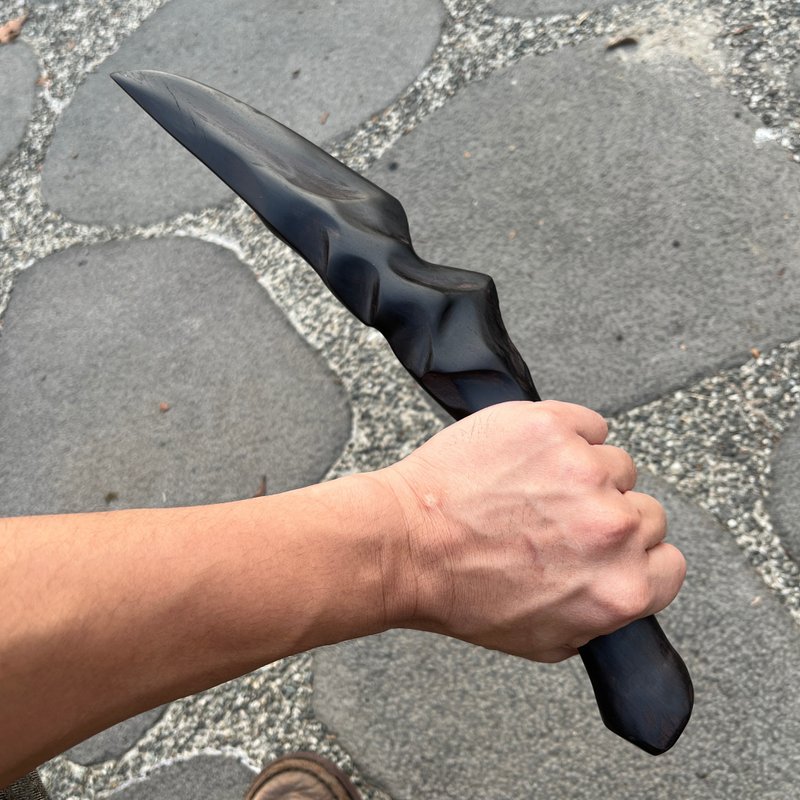 我贩剑　妖刀　百魆　手工木剑　艺术木刀　运动太极刀　魔剑 - 摆饰 - 木头 黑色