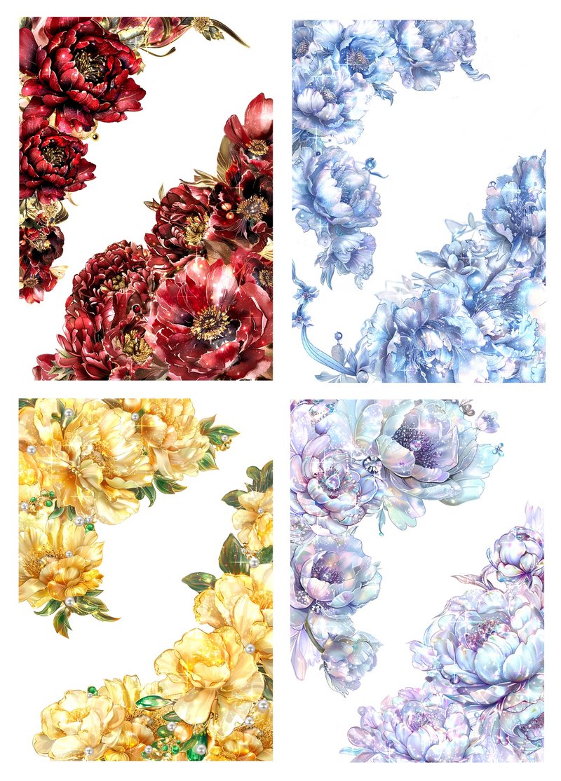 花边角贴 - 贴纸 - 纸 