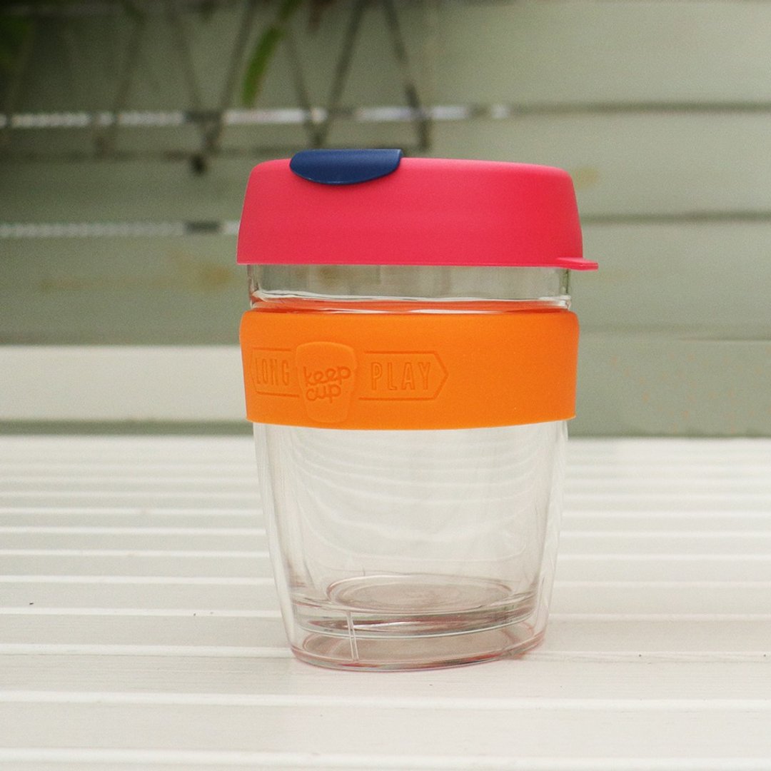 澳洲 KeepCup 双层隔热杯/咖啡杯/环保杯/手拿杯 M - 柑橘香氛 - 咖啡杯/马克杯 - 玻璃 红色