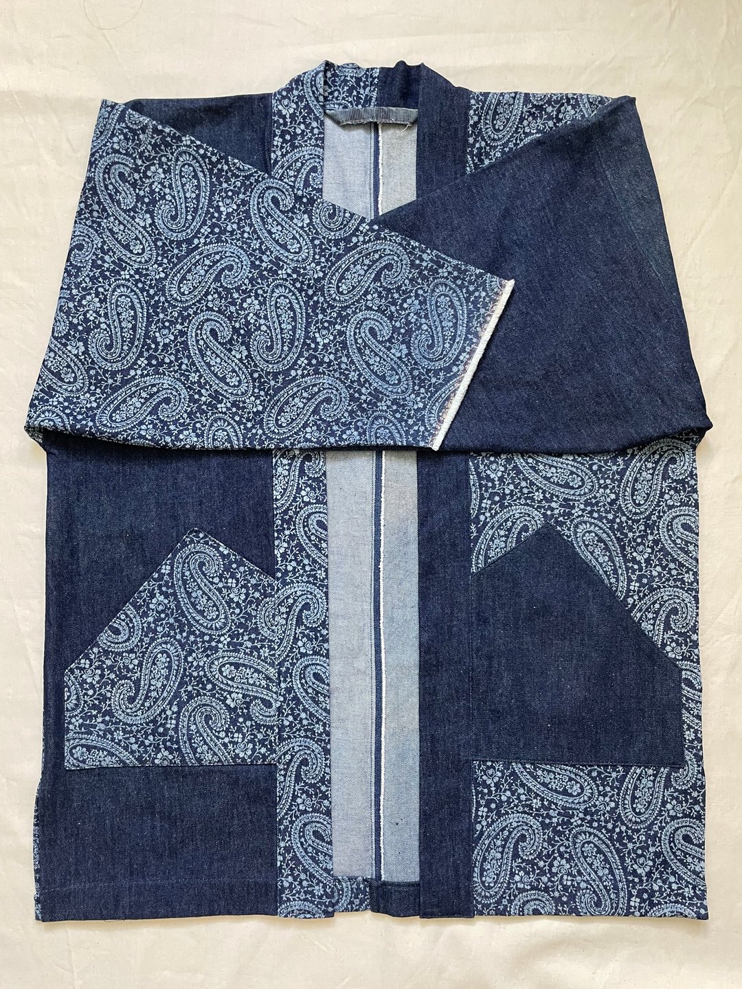 Denim Kimono Jacket 牛仔布和服外套 - 女装休闲/机能外套 - 棉 蓝色