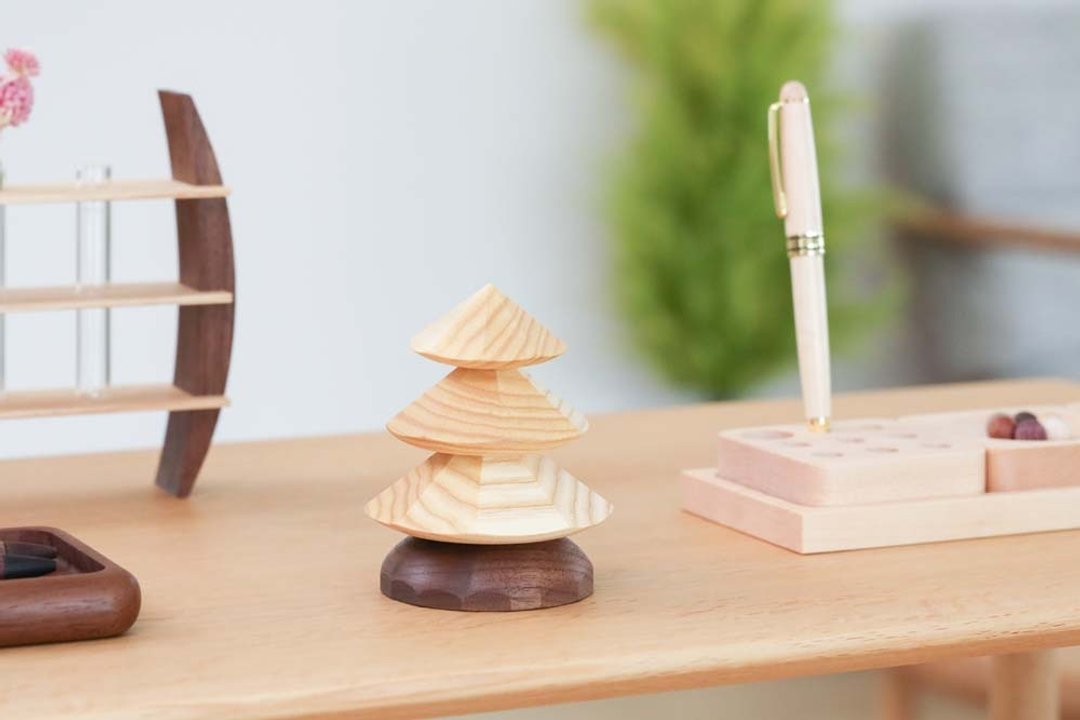 各地的着名工房 kochi Mini tree 日本产工艺品 木材 小物 - 摆饰 - 木头 咖啡色