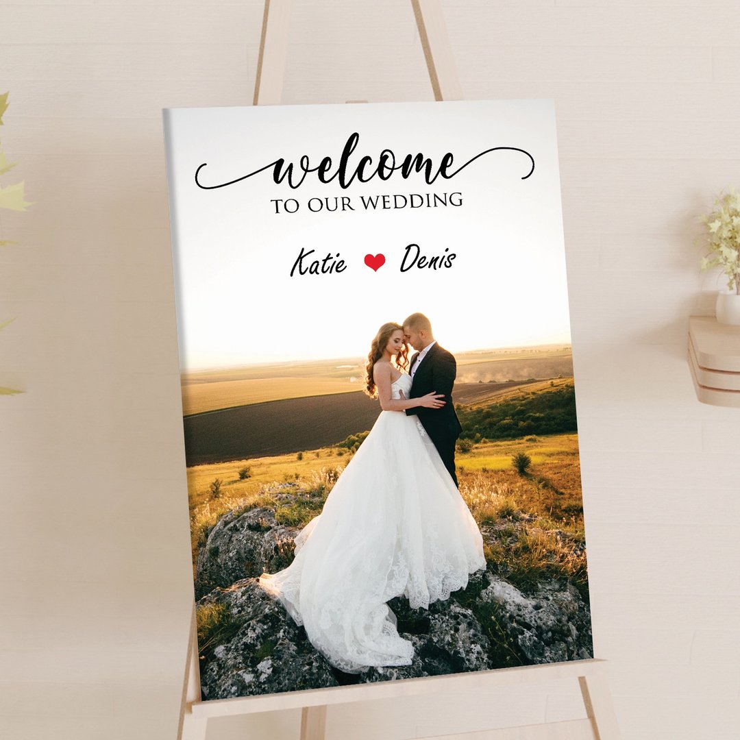 婚礼迎宾牌 婚纱照相框 welcome 婚礼定制 求婚布置 婚礼用品 - 画框/相框 - 其他材质 