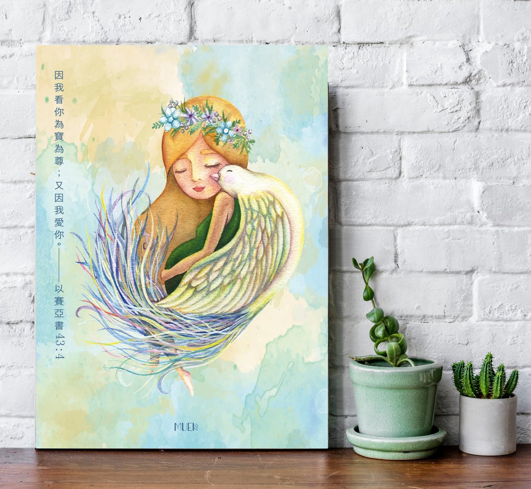 孕程-无框订制挂画 - 海报/装饰画/版画 - 棉．麻 绿色