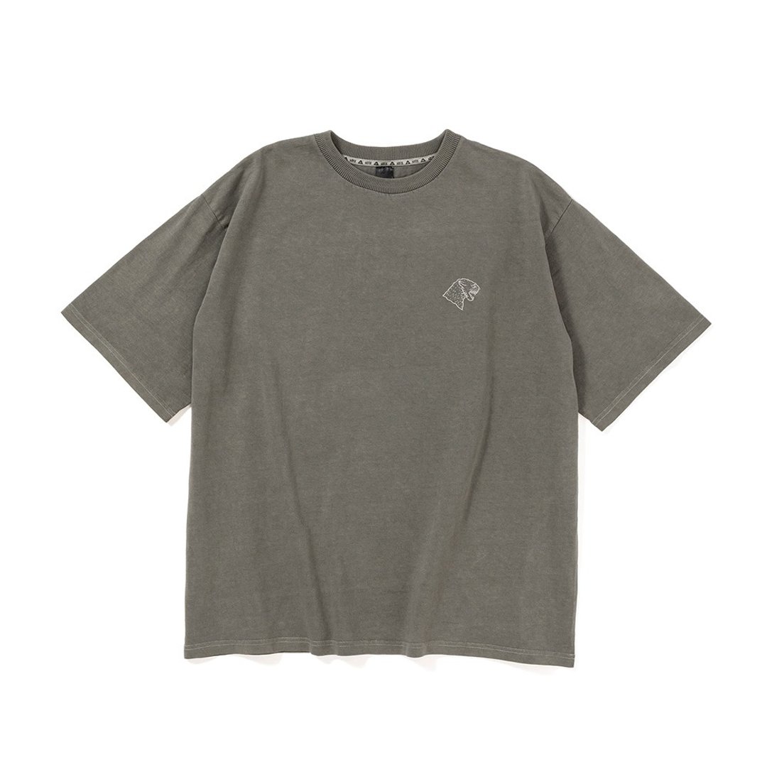 日本限定POLER PRM PIGMENT SOUVENIR TEE 复刻洗染纪念T恤 / 灰 - 男装上衣/T 恤 - 棉 灰色