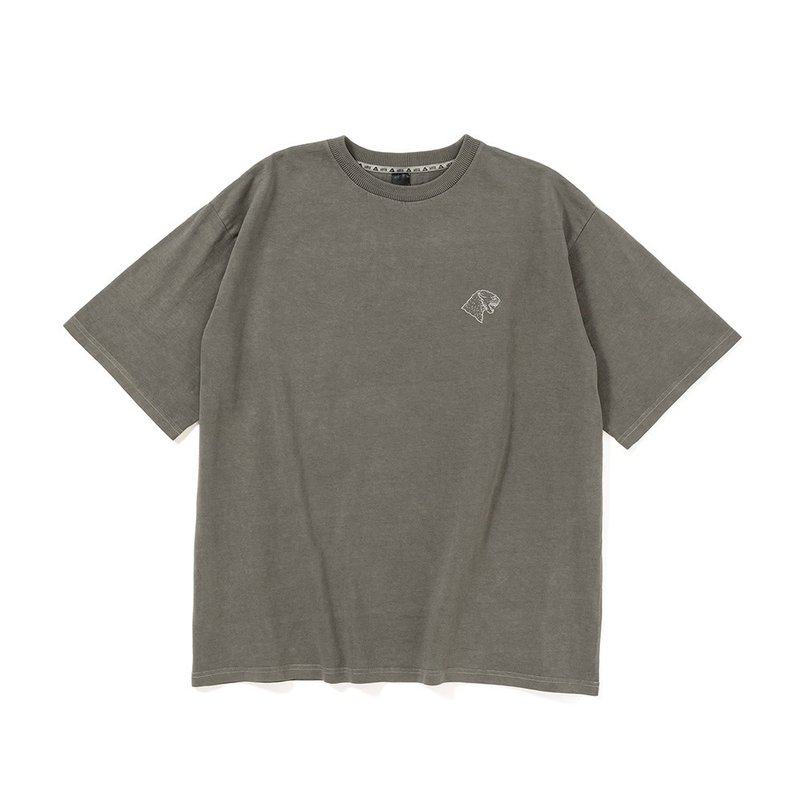 日本限定POLER PRM PIGMENT SOUVENIR TEE 复刻洗染纪念T恤 / 灰 - 男装上衣/T 恤 - 棉．麻 灰色