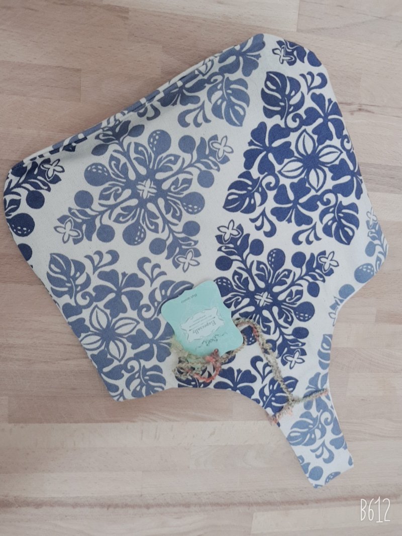 超热卖款~~~暖暖乒乓袋系列-宫廷典雅花纹 - 手提包/手提袋 - 棉．麻 蓝色