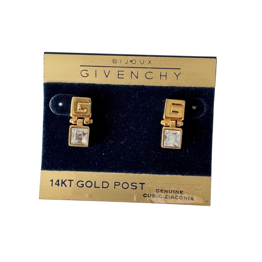 古董 Givenchy 穿刺式耳环  autentico 奢华品牌 1990年代 - 耳环/耳夹 - 其他金属 金色
