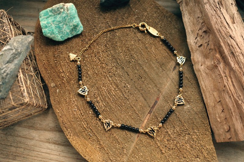 段落噪音标记项链 - 项链 - 其他金属 金色