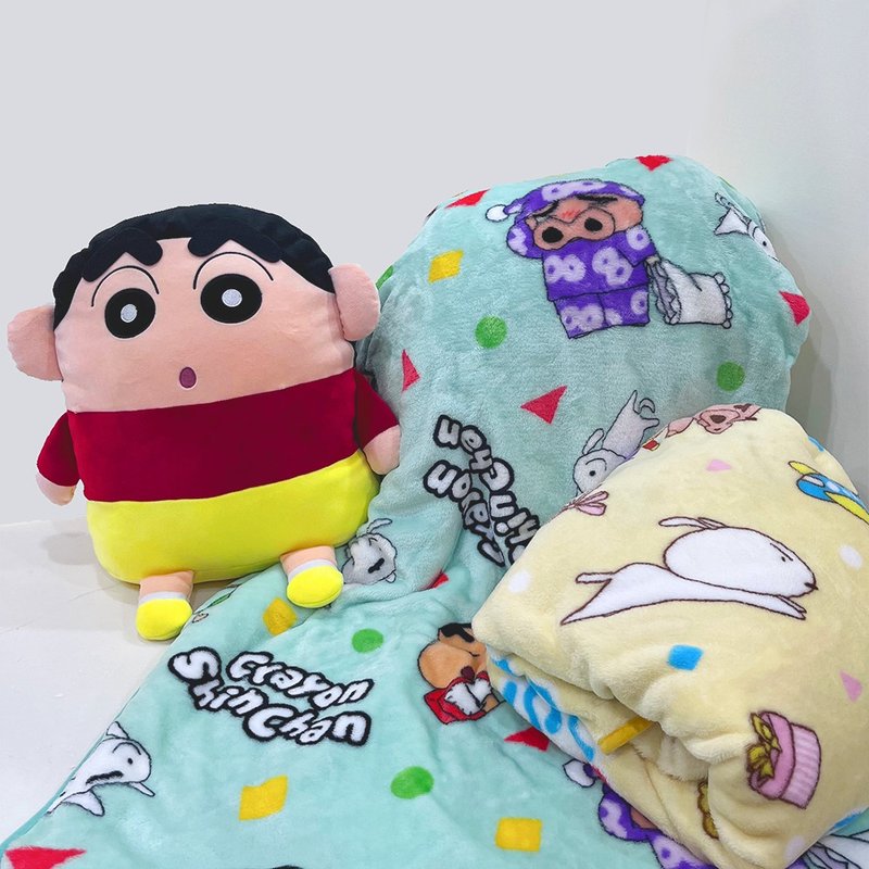 蜡笔小新法兰绒毛毯 2022年全新款 秋冬保暖首选 - 被子/毛毯 - 聚酯纤维 