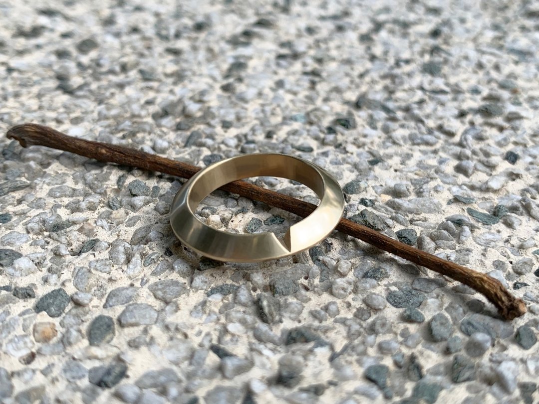 几何铜戒指-Notch Ring - 戒指 - 铜/黄铜 