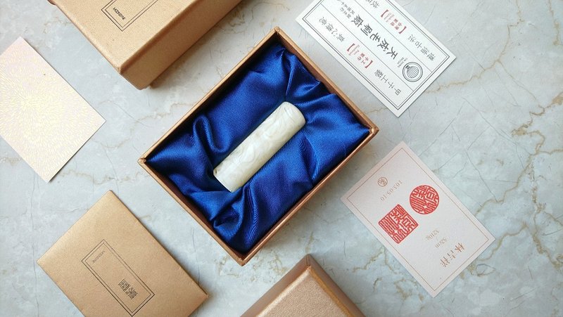 印章-玫瑰波浪白蜜蜡【致纯粹】 - 印章/印台 - 其他材质 