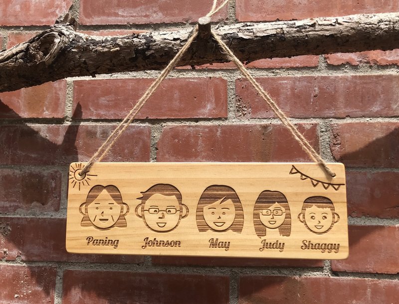 【头像款】露营挂牌/门牌/招牌/木制挂牌/指示牌/定制化/订制木牌 - 露营用品 - 木头 