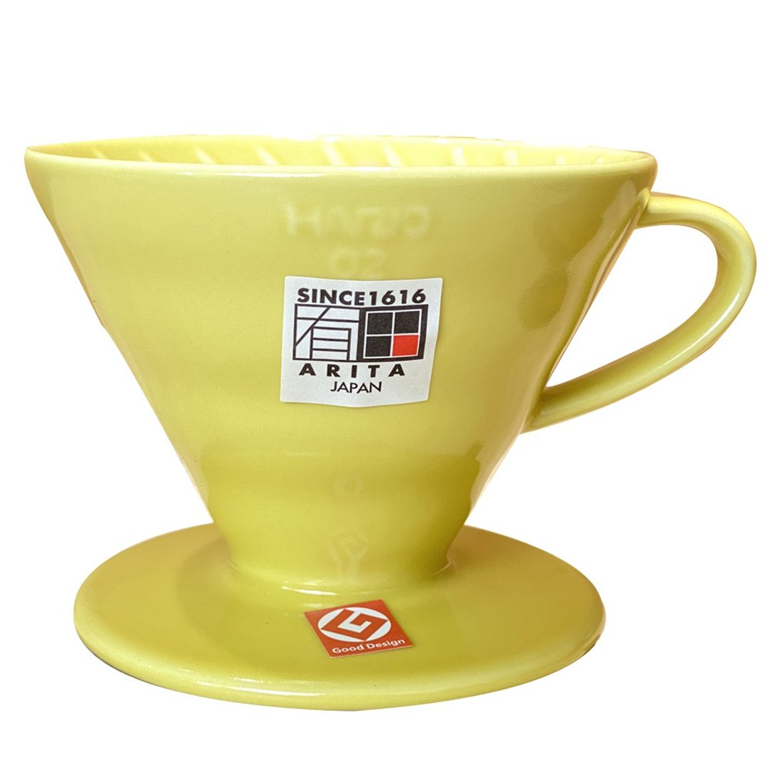 HARIO V60柠檬黄02彩虹磁石滤杯/VDC-02-YEL-TW - 咖啡壶/周边 - 瓷 黄色