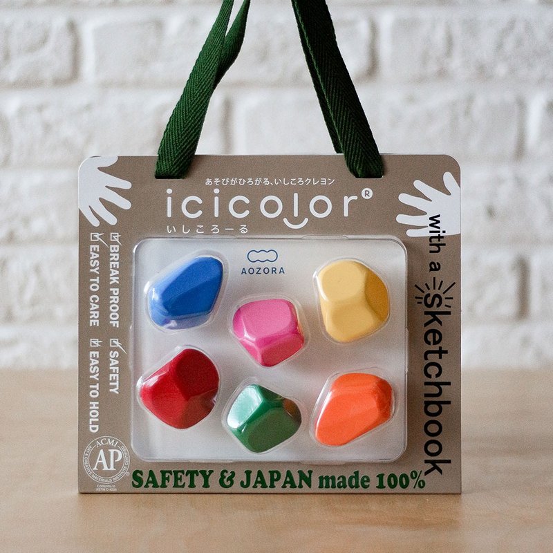 【AOZORA】日本BabyColor滚滚石手握蜡笔 - 玩具/玩偶 - 颜料 多色