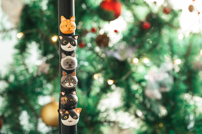 猫猫 狗狗 定制化Q版宠物大头磁铁 - 玩偶/公仔 - 粘土 多色