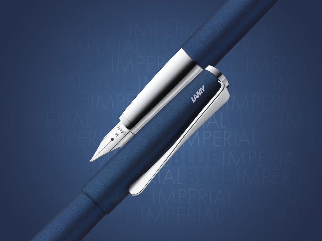 【雷雕免费刻字】LAMY 钢笔 / studio 系列  - 皇家蓝 - 钢笔 - 铝合金 蓝色