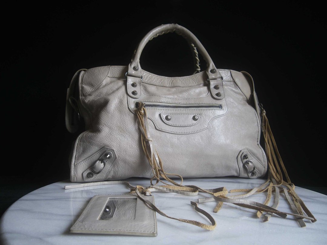 【老时光 OLD-TIME】早期二手老包意大利制BALENCIAGA机车包 - 手提包/手提袋 - 其他材质 多色