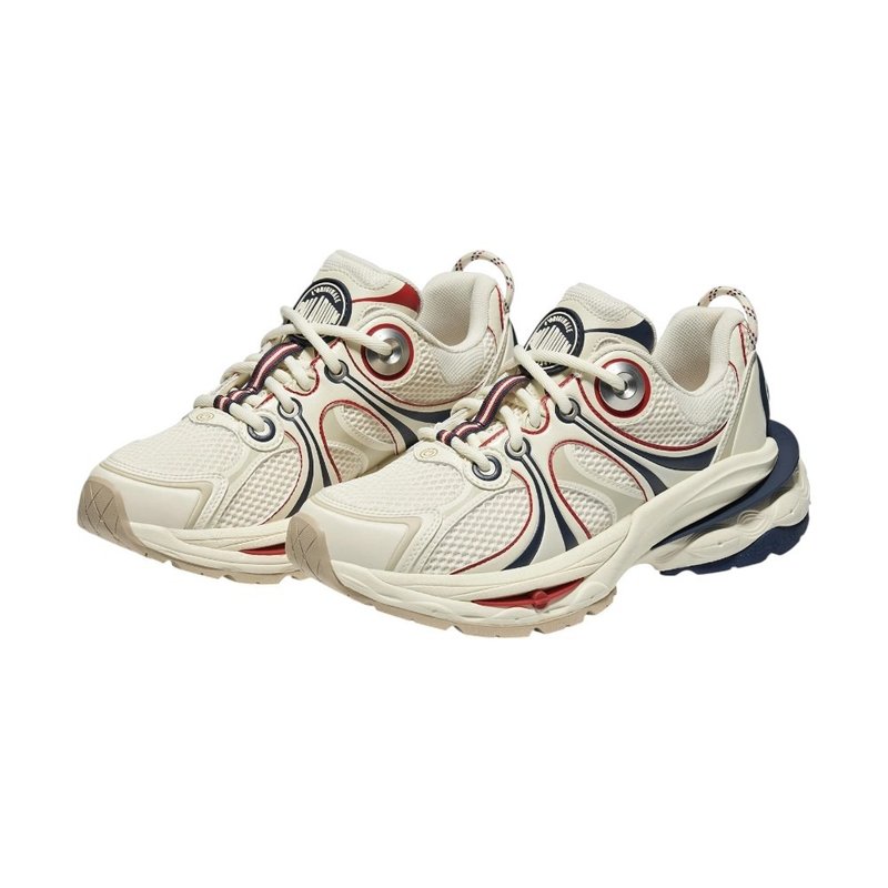 【限量】PALLADIUM PALLALOOP JG O 休闲鞋 米白红蓝 09319 - 男款休闲鞋 - 其他材质 