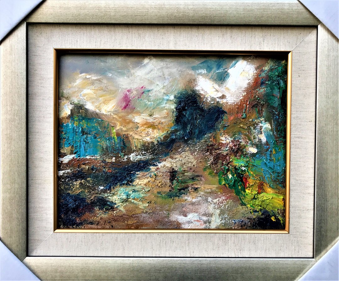 手工油画 步道 包邮  挂画壁画 装饰画 疗愈画 背景墙画 欧式油画 - 海报/装饰画/版画 - 棉 多色