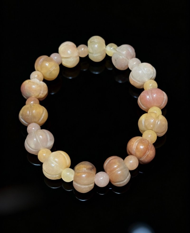 Crystal.EAA 佘太翠南瓜手串 - 手链/手环 - 玉石 粉红色