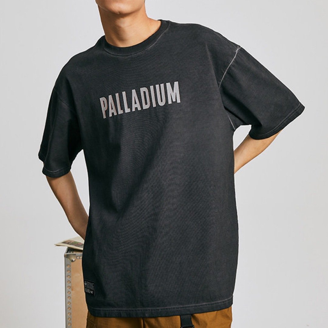 【会员日六折】PALLADIUM 换季必备百搭印花落肩短袖106011 - 男装上衣/T 恤 - 棉 多色