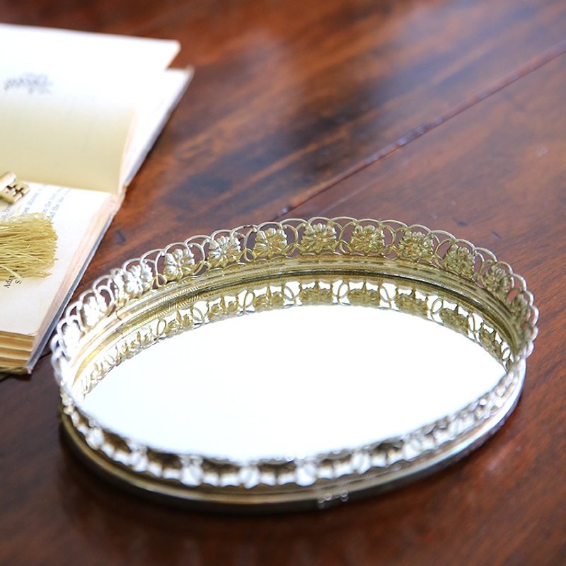 美国古董 镜面托盘No.6 镜子 - 摆饰 - 其他金属 金色