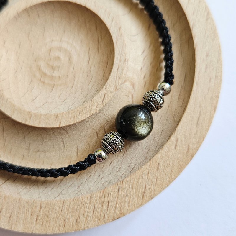 (金曜石) 手链 - 手链/手环 - 水晶 黑色