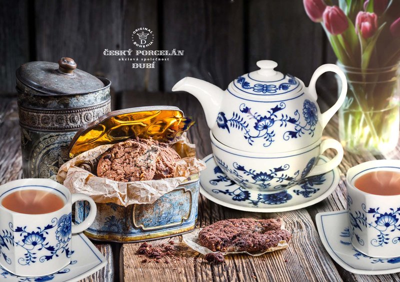 布拉格高堡经典壶杯盘三件组 / 新婚礼物 /  婚礼 - 咖啡壶/周边 - 瓷 白色