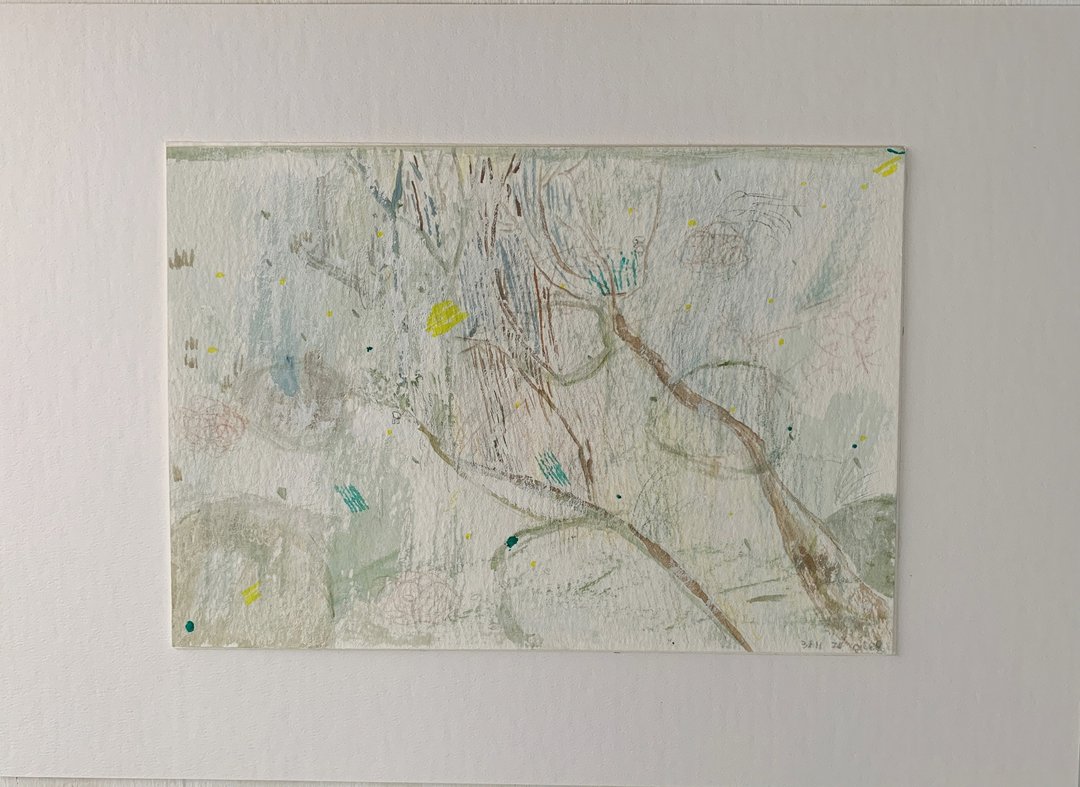 绘画作品--灰阶森林 - 海报/装饰画/版画 - 棉 