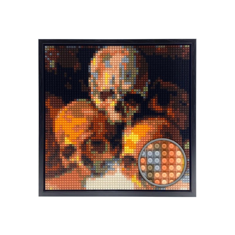 【头骨金字塔】积木画套装 (包括画框和拼砌工具) 港澳台包邮 - 海报/装饰画/版画 - 塑料 多色