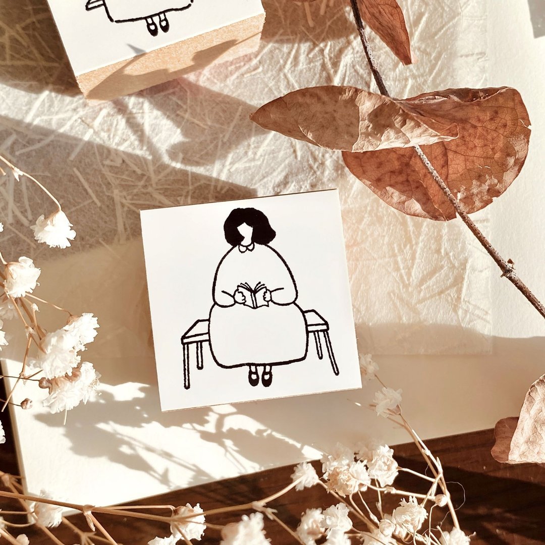 Me Time：阅读时光 印章 - 印章/印台 - 橡胶 白色