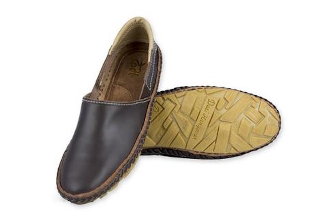 Tycoon Brown Handmade Leather Men Shoes - 男款皮鞋 - 真皮 