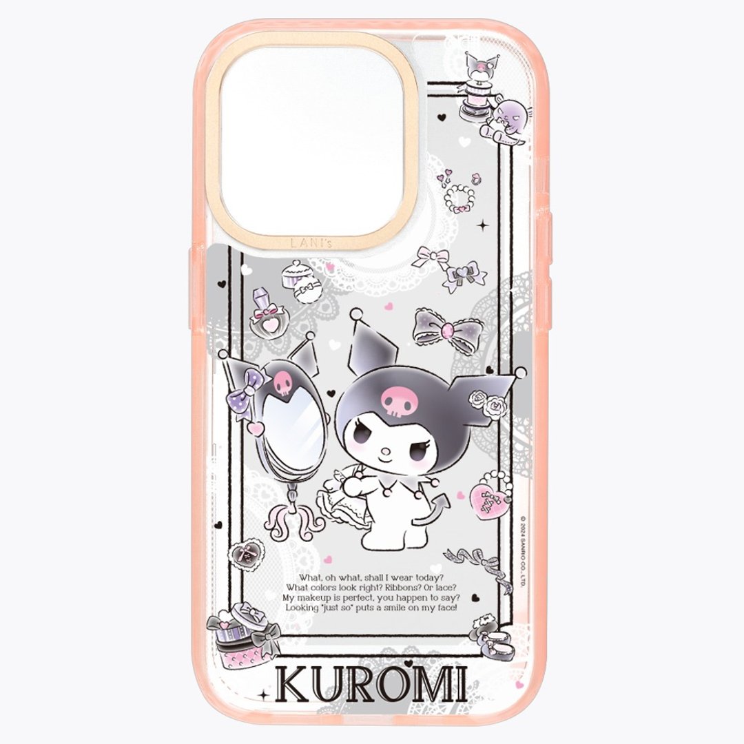 酷洛米Kuromi－酷洛米爱穿搭 透粉框 iPhone 14 13 - 手机壳/手机套 - 环保材料 透明