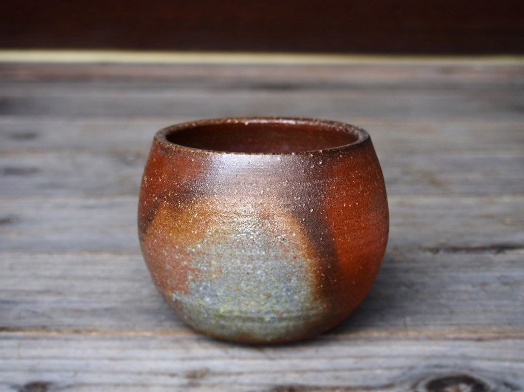 Copy Bizen Free Cup (medium) f1 - 030 - 咖啡杯/马克杯 - 陶 咖啡色