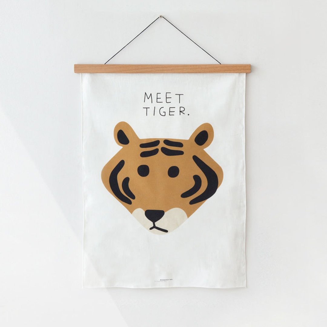 MEET TIGER 挂旗海报 - 海报/装饰画/版画 - 棉 