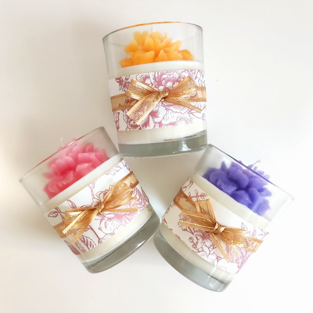 百花庭园香氛蜡烛杯 - 蜡烛/烛台 - 蜡 