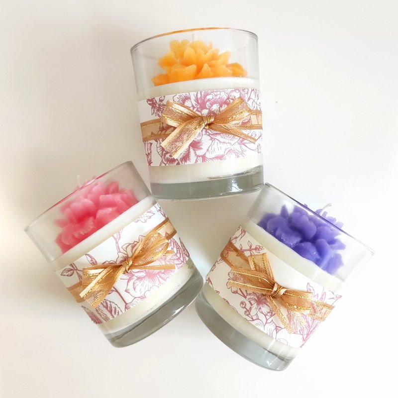 百花庭园香氛蜡烛杯 - 蜡烛/烛台 - 蜡 