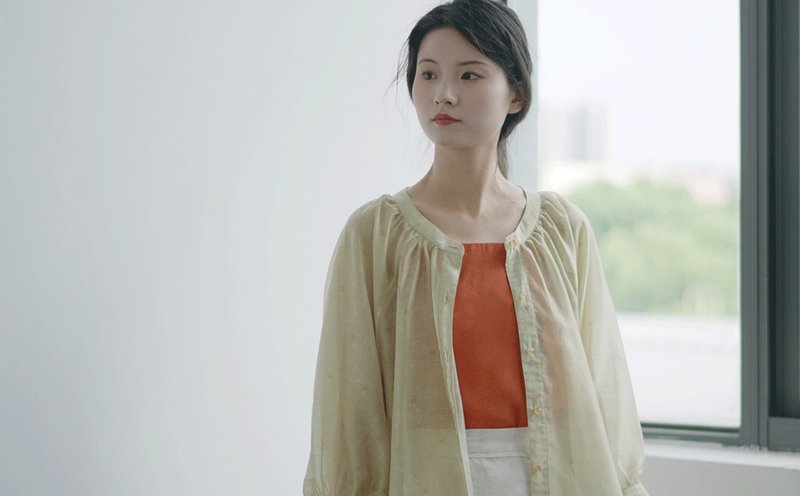 【海棠归春】新中式复古 汉元素日常通勤衬衫 - 女装上衣 - 丝．绢 多色