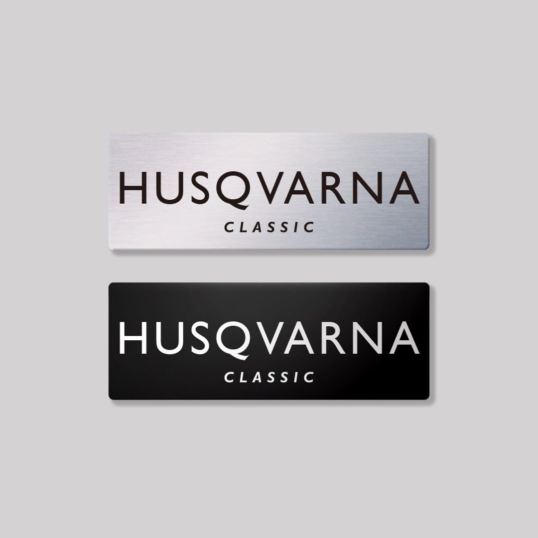 HUSQVARNA/CLASIC/铝牌饰贴 SunBrother孙氏兄弟 - 贴纸 - 铝合金 