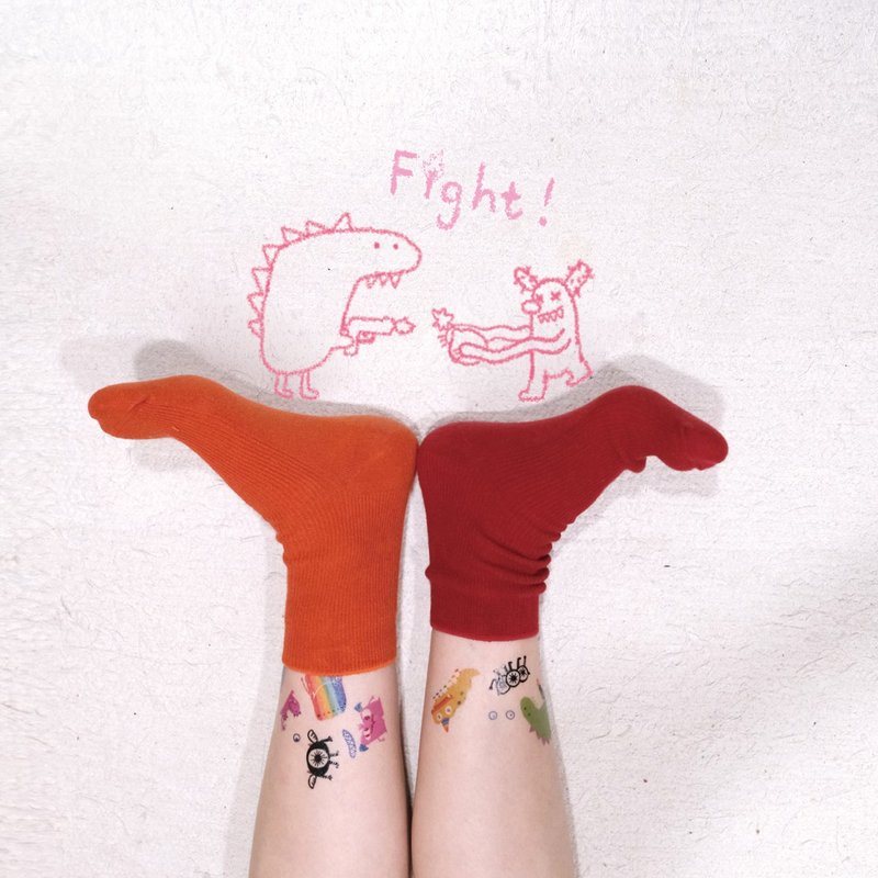 怪兽刺青贴纸 | 两张一组 - 纹身贴 - 纸 