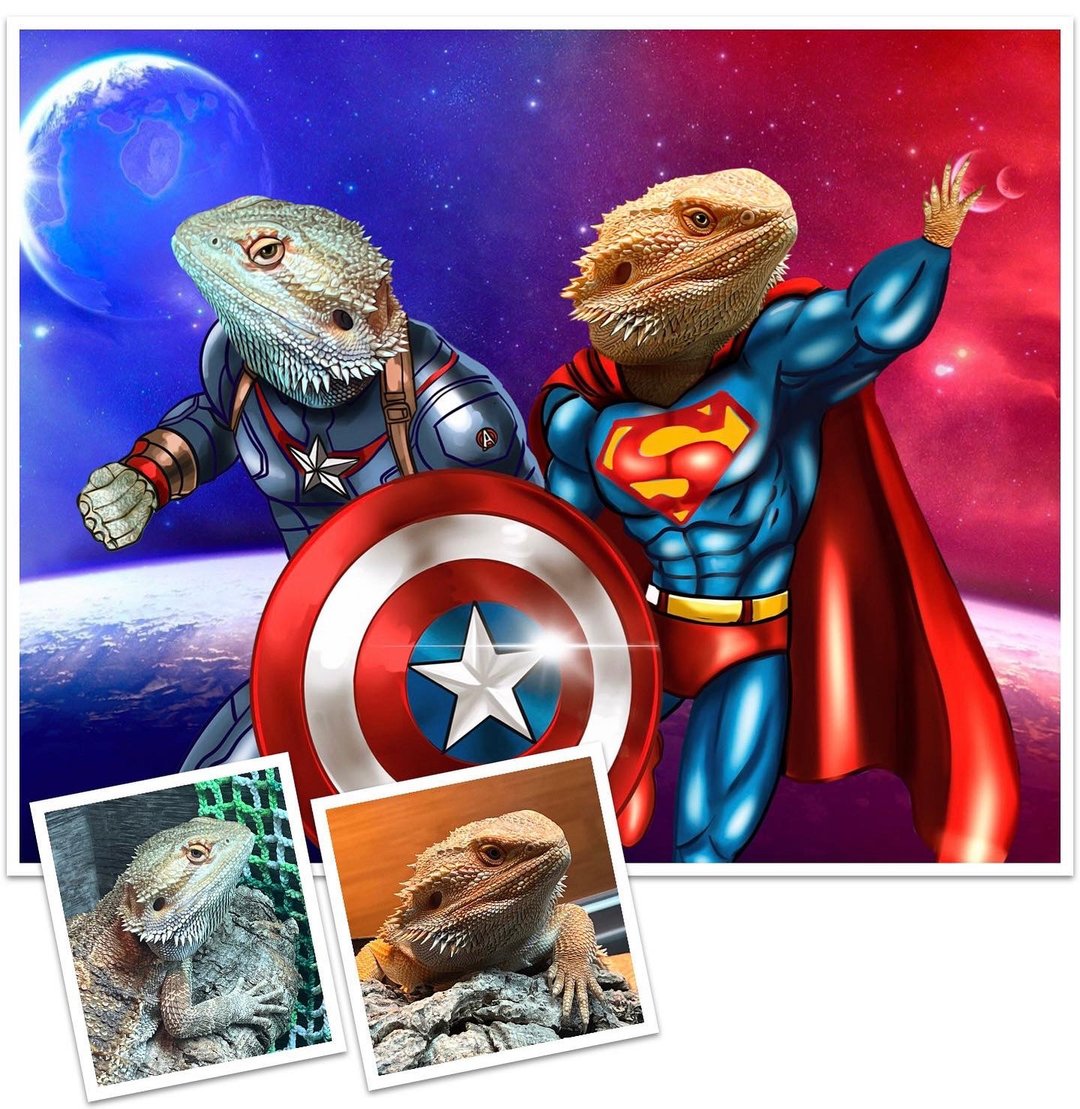 Custom portrait of your pets. - 订制画像 - 其他材质 多色