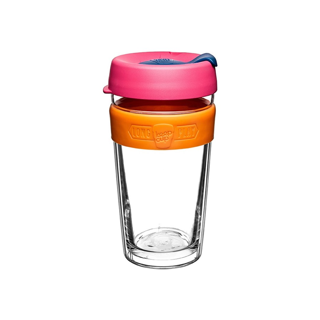 澳洲 KeepCup 双层隔热杯/咖啡杯/环保杯/外带杯 L - 柑橘香氛 - 咖啡杯/马克杯 - 玻璃 红色