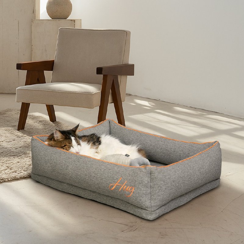 四季水洗宠物床 - 床垫/笼子 - 其他人造纤维 灰色