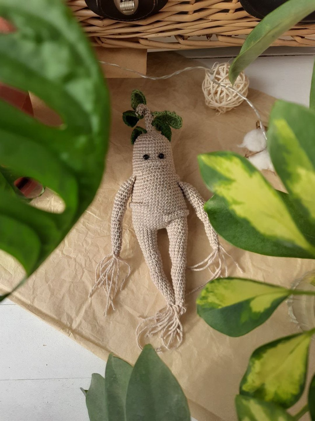 Amigurumi Mandrake Root crochet pattern. Harry Potter fans pattern PDF - 手工艺教程/工具书 - 其他材质 