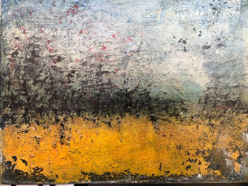 林丽云油画创作原作    岁月的尘埃 - 海报/装饰画/版画 - 其他材质 紫色