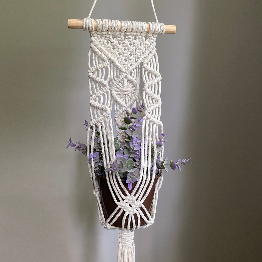 Macrame Plant Hanger Pattern PDF, Boho Decor DIY Tutorial - Digital Download - 手工艺教程/工具书 - 其他材质 