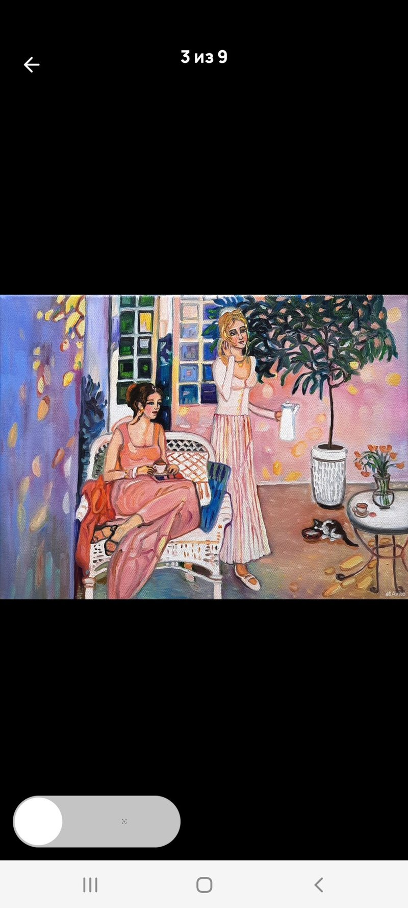 原创画 Two Girls Painting Original Art Oil Painting Oil On Canvas - 墙贴/壁贴 - 其他材质 粉红色