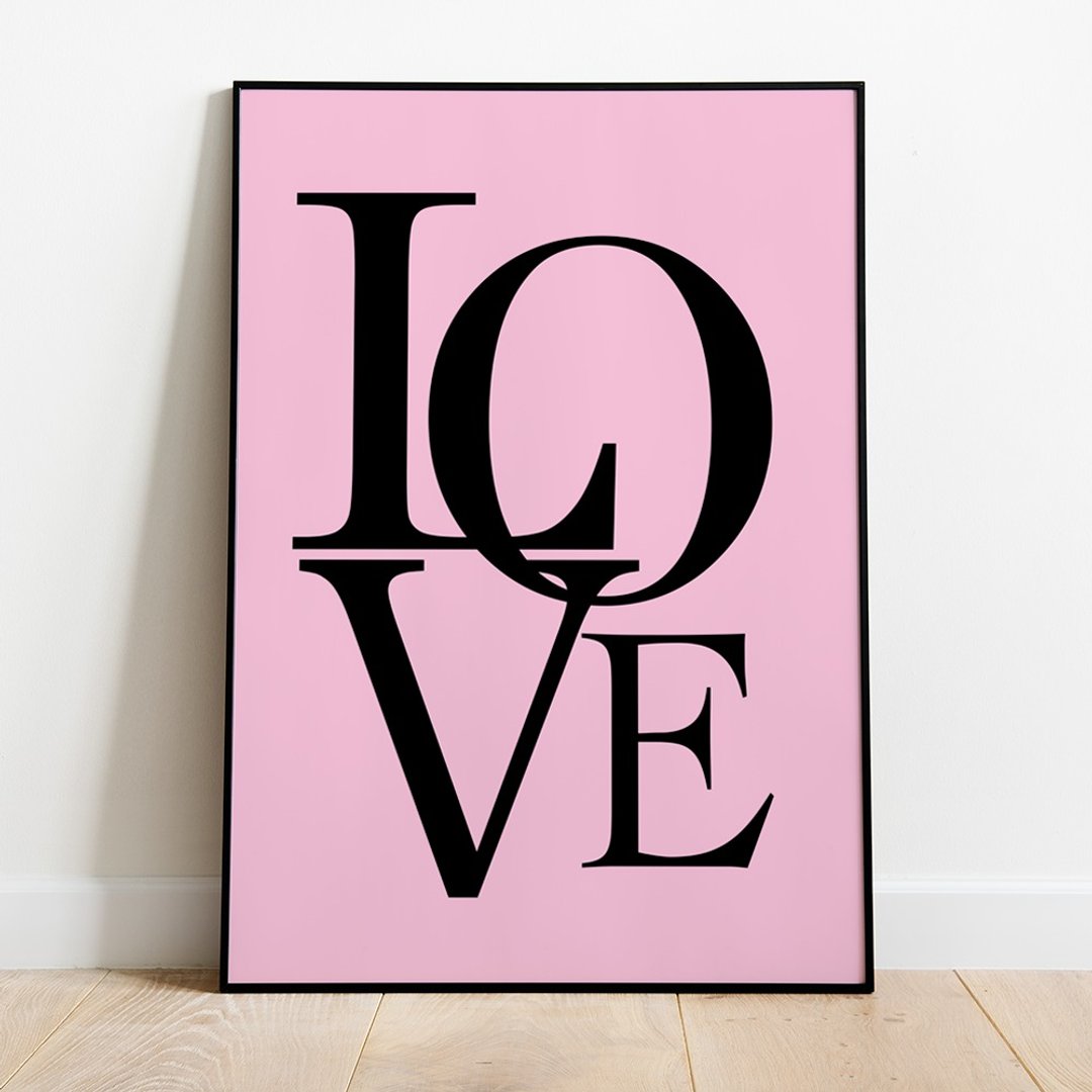 Poster LOVE. Poster for the interior. Drawing depicting LOVE - 海报/装饰画/版画 - 其他材质 